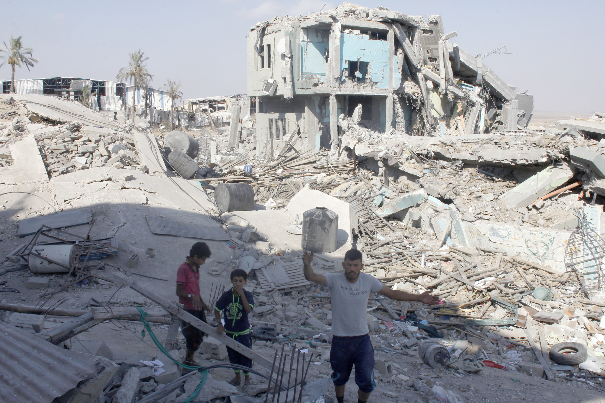 the remains of Wafa Hospital