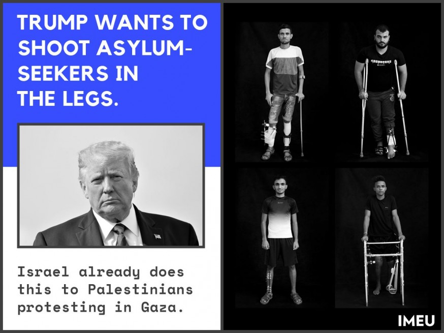 Trump wants to shoot asylum seekers in the legs