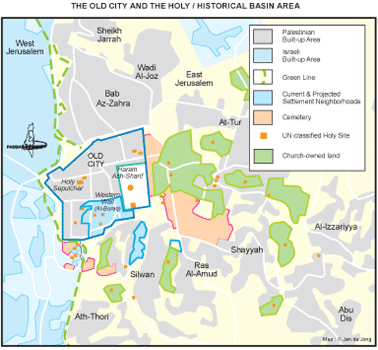The Old City and the holy/historical basin area