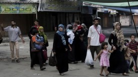 Civilians Fleeing Gaza City Neighborhood After Israeli Strike Say They Have Nowhere To Go