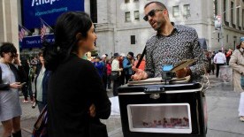 Artist Critiques Capitalism and War, Sells Vials of His Blood on Wall Street