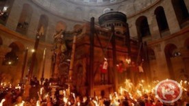 Orthodox Christian Palestinians Mark Holy Saturday