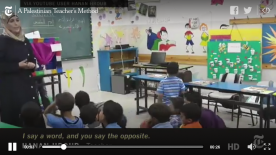 A Palestinian Teacher’s Methods Earn the Attention of More Than Her Class