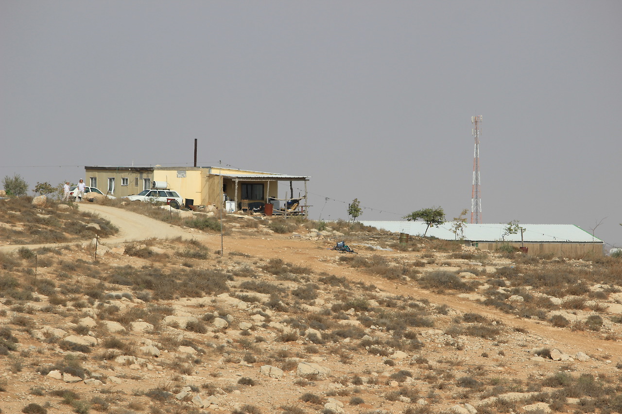 Part of the settlement outpost of Havat Maon in the South Hebron Hills